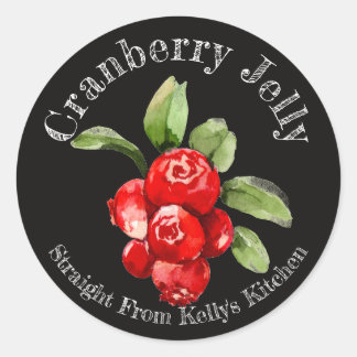 Home Canning Business Cranberry Jelly Food Label