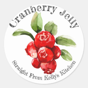 Home Canning Business Cranberry Jelly Food Label