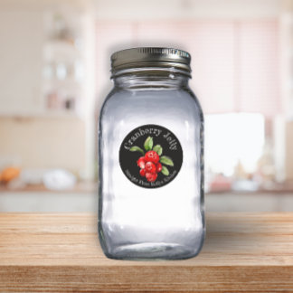 Home Canning Business Cranberry Jelly Food Label
