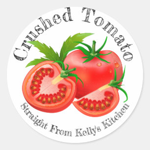 Home Canning Business Crushed Tomato Food Label