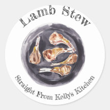 Home Canning Business Lamb Stew Food Label