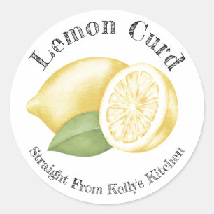 Home Canning Business Lemon Curd Food Label