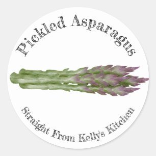 Home Canning Business Pickled Asparagus Food Label