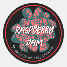 Home Canning Business Raspberry Jam Modern Label