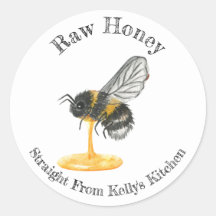 Home Canning Business Raw Honey Food Label