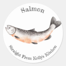 Home Canning Business Salmon Food Label