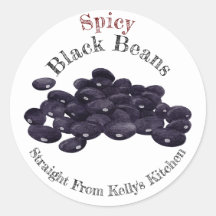 Home Canning Business Spicy Black Beans Food Label