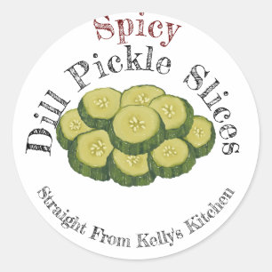 Home Canning Business Spicy Dill Pickles Label