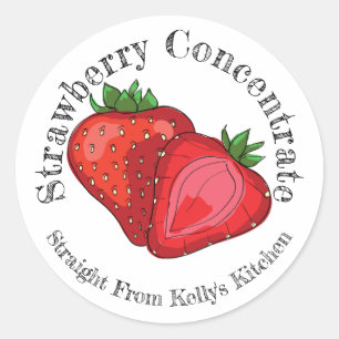 Home Canning Business Strawberry Concentrate Label