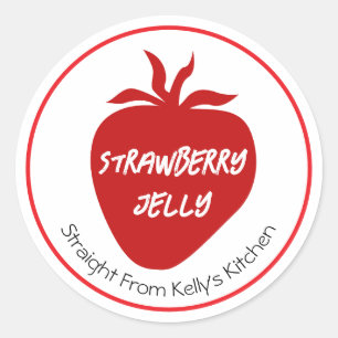 Home Canning Business Strawberry Jelly Jam Label