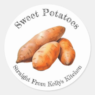 Home Canning Business Sweet Potatoes Food Label