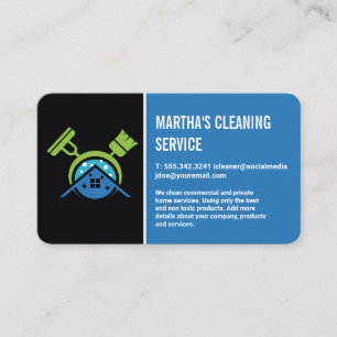 Home Care Services Maid Cleaning Business Card