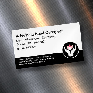 Home Caregiver C.N.A. Business Card Magnet