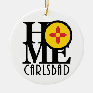 HOME Carlsbad New Mexico Ceramic Tree Decoration