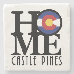 HOME Castle Pines Colorado Stone Coaster