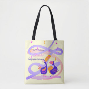 Home Celebration Birds Tote Bag