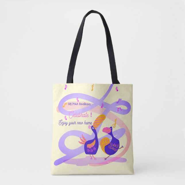 Home Celebration Birds Tote Bag (Front)