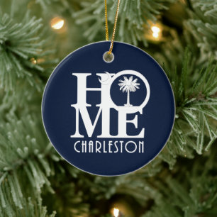 HOME Charleston SC Ceramic Tree Decoration