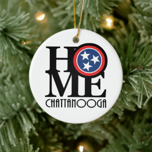 HOME Chattanooga Tennessee Ceramic Tree Decoration