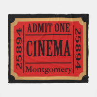 Home Cinema Movie Ticket Stub Personalised