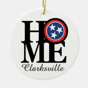 HOME Clarksville TN Ceramic Tree Decoration