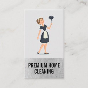 Home Cleaners   Maid   Duster Business Card