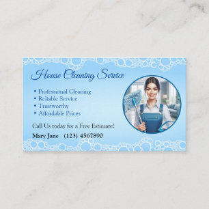 Home Cleaning Service Business Cards