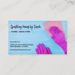 home cleaning service business cards house cleaner
