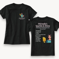 Home Cleaning Service Modern Woman Black