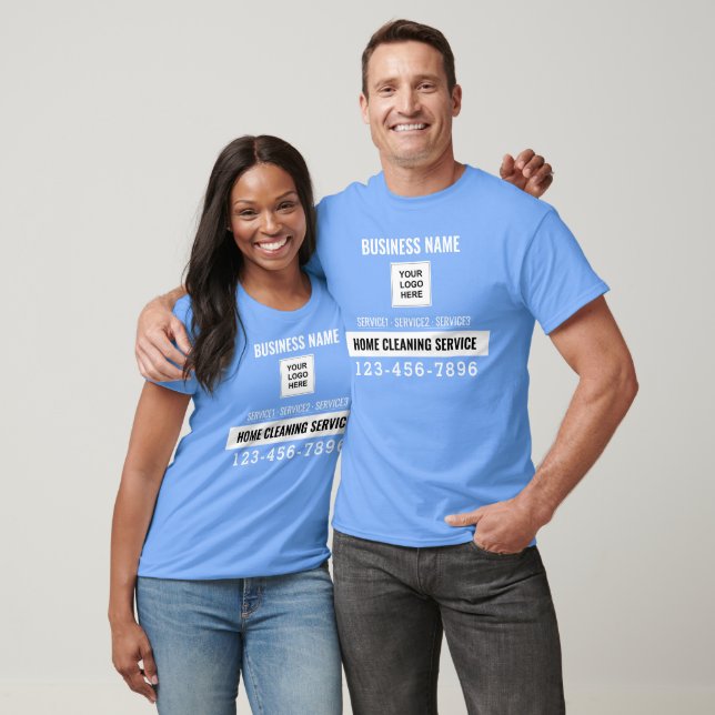 Home Cleaning Service QR code Logo custom work T-Shirt (Unisex)