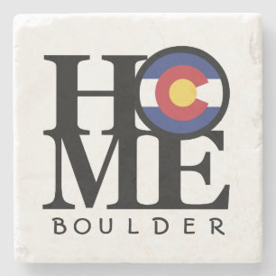 HOME Colorado Boulder Stone Coaster