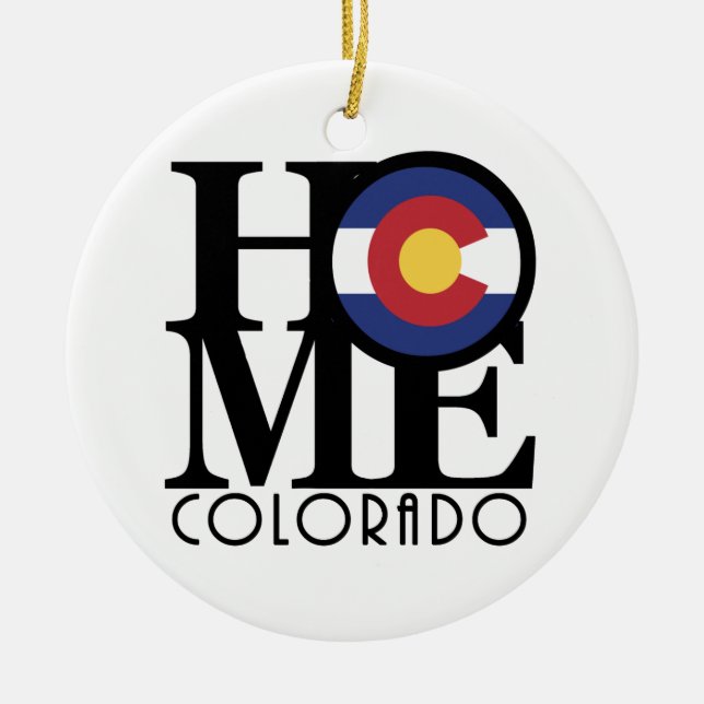 HOME Colorado Ceramic Tree Decoration (Front)