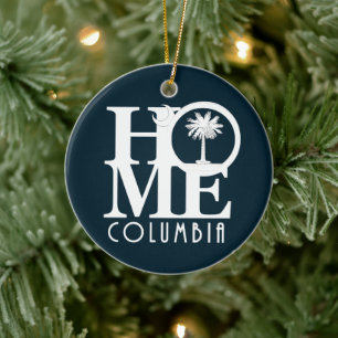 HOME Columbia South Carolina Ceramic Tree Decoration