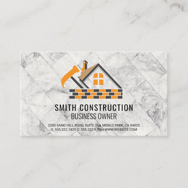 Home Construction Builder | Architect Business Card (Front)