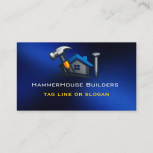 Home Construction Hammer Business Card