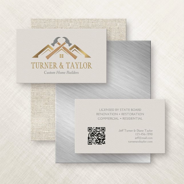 Home Construction Renovation Contractor Business Card (Creator Uploaded)
