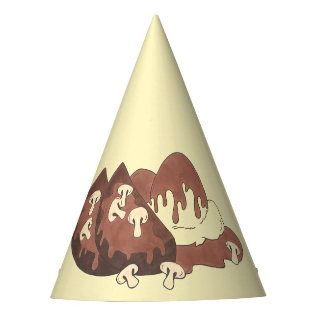 Home Cooking Meatloaf Meat Potatoes Gravy Foodie Party Hat (Front)