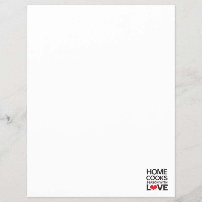 Home Cooks Season With Love Flyer (Front)