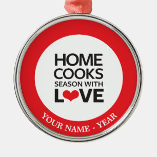 Home Cooks Season With Love Metal Tree Decoration