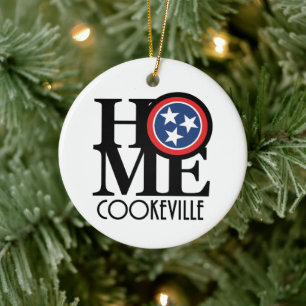 HOME Cookvillle Tennessee Ceramic Tree Decoration