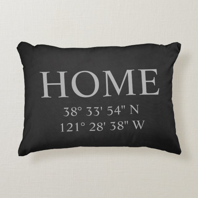 Home Coordinates Pillow (Front)