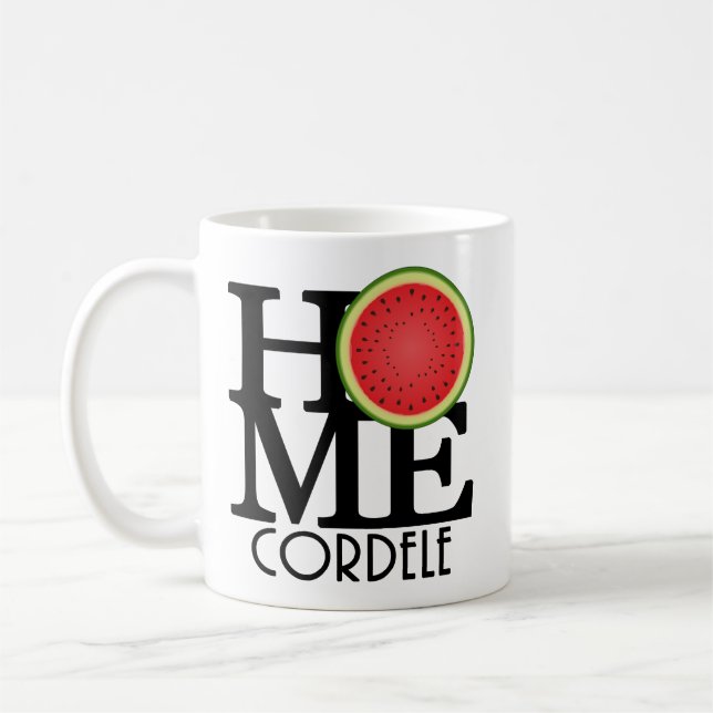 HOME Cordele Georgia Watermelon Series 11oz Coffee Mug (Left)