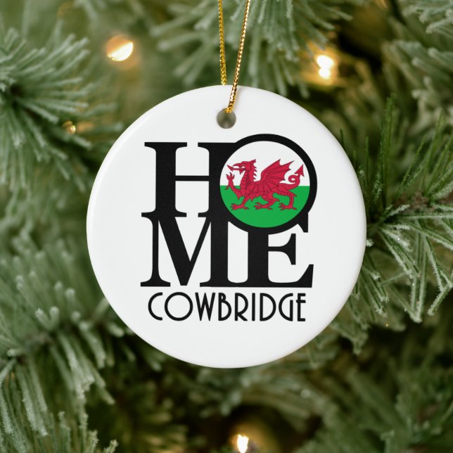 HOME Cowbridge Wales Ceramic Tree Decoration (Tree)