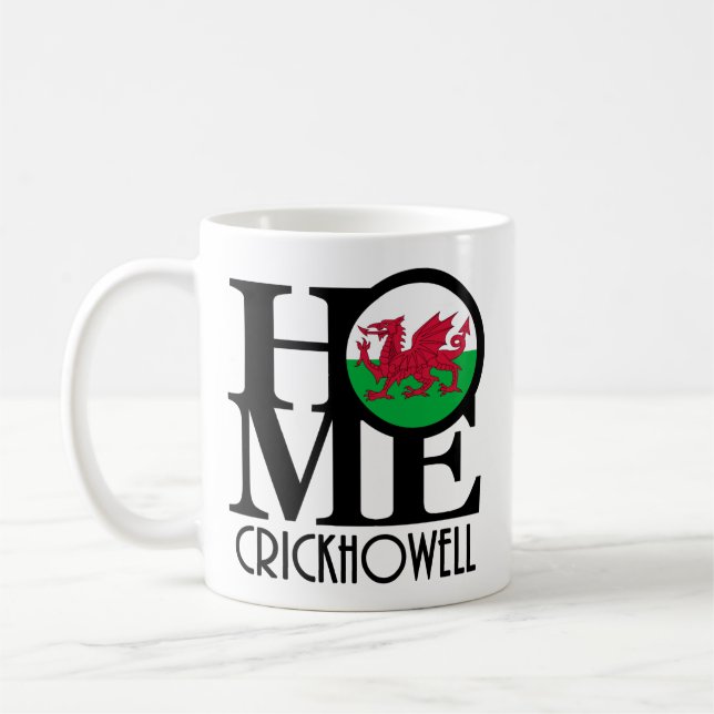 HOME Crickhowell Wales 11oz Coffee Mug (Left)
