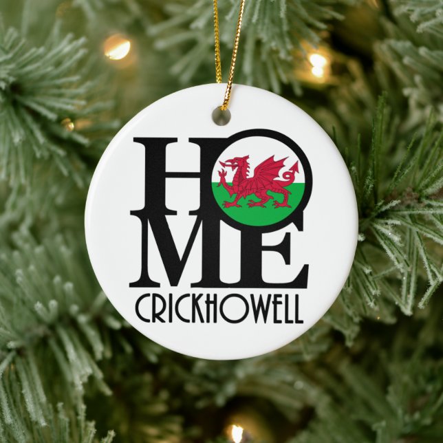 HOME Crickhowell Wales Ceramic Tree Decoration (Tree)