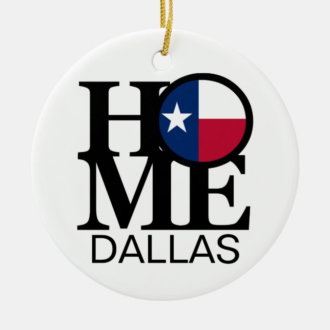 HOME Dallas Ceramic Tree Decoration (Front)