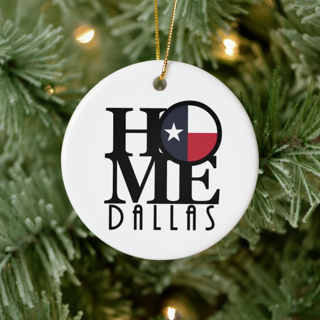 HOME Dallas Texas Ceramic Tree Decoration (Tree)