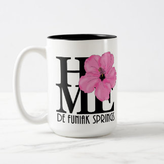 HOME De Funiak Springs 15oz Pink Hibiscus Two-Tone Coffee Mug