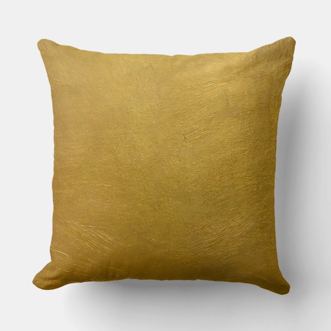 Home Decor Accents Gold Paint Cushion (Front)