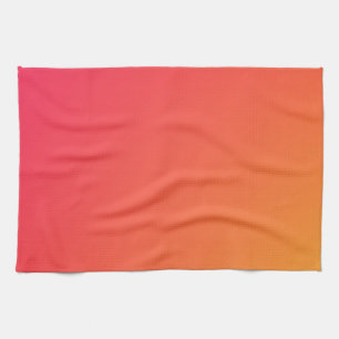 Home Decor Accents Sunrise Coral Tea Towel
